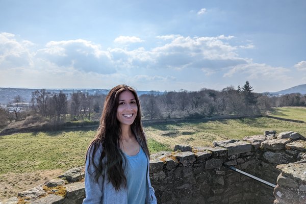 Audrey on Craigmiller Castle
